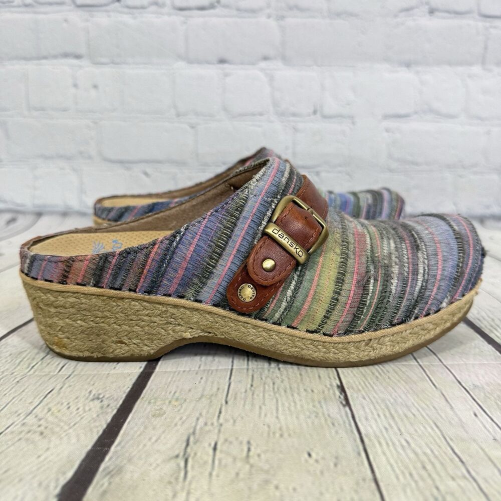 Dansko Mules Women Size 6.5-7 Us 37 Eu Multicolor… - image 3